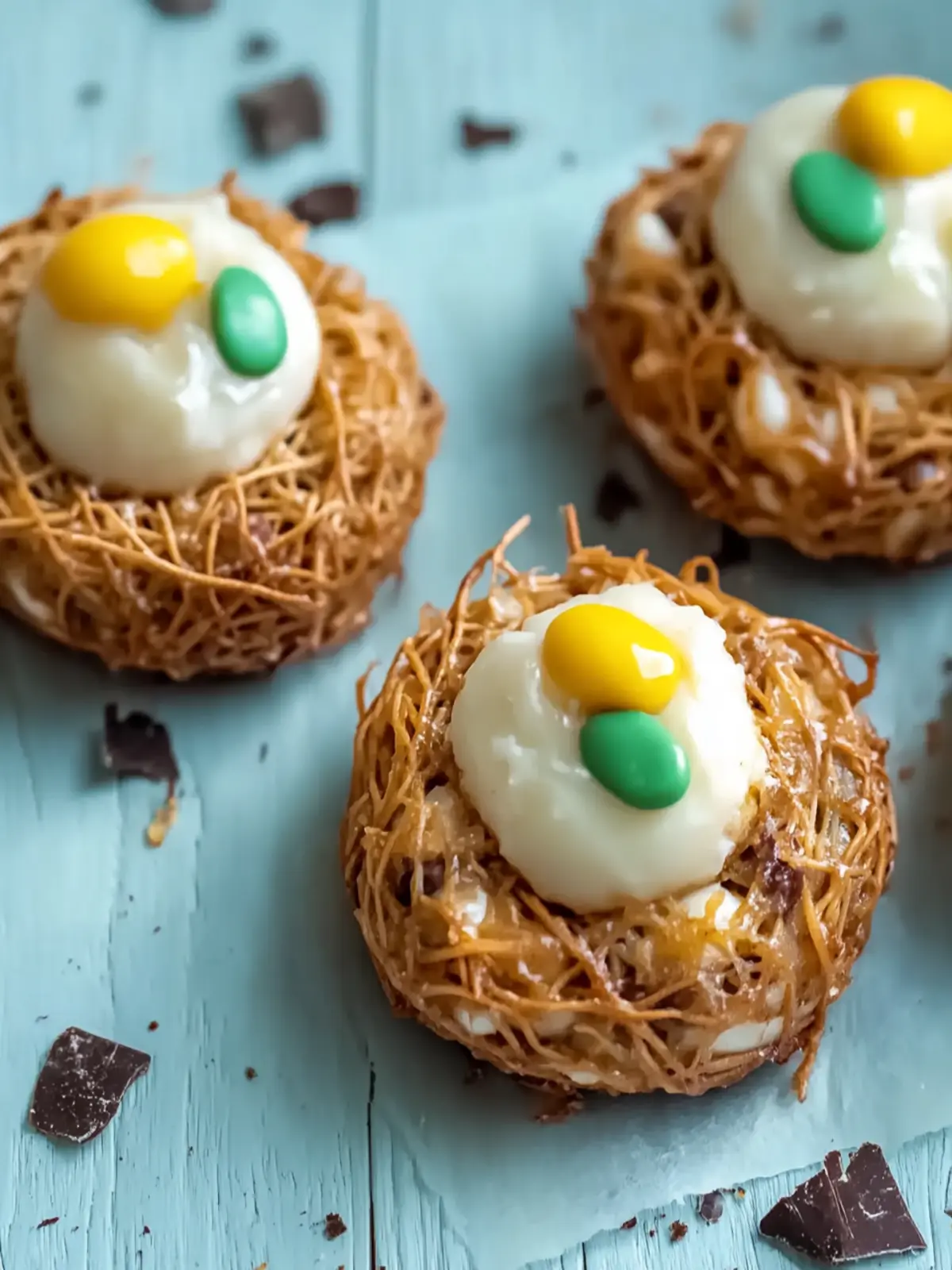 Delightful No-Bake Birds Nest Cookies with Scotcheroo Base 2 No-Bake Birds Nest Cookies (Scotcheroo Base!)