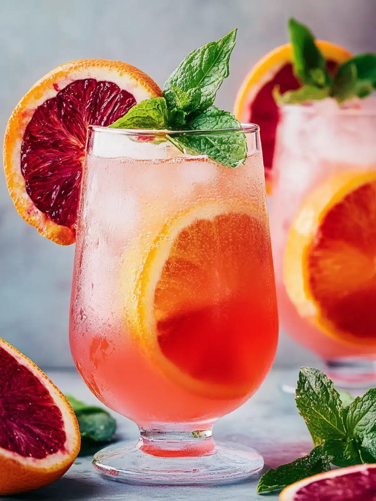Blood Orange Mocktail Spritzer: Perfect Valentine's Day Refreshment 3 Blood Orange Mocktail Spritzer-Valentine s Day drinks