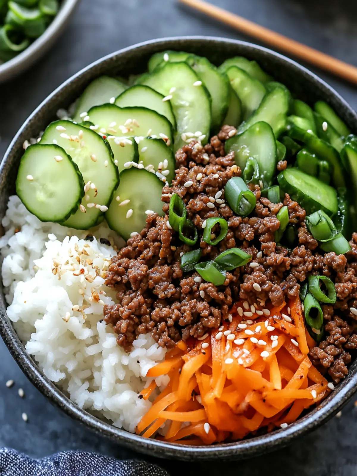 Quick & Easy Korean Ground Beef Bowl Taste the Takeout Upgrade 2 Quick & Easy Korean Ground Beef Bowl Better Than Takeout!
