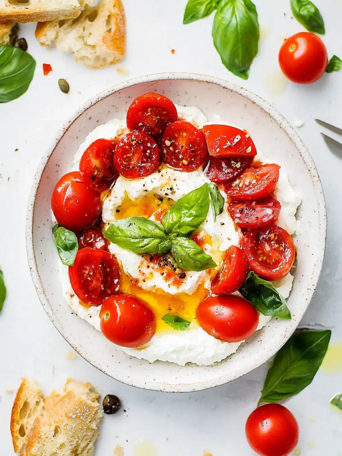 Whipped Ricotta Caprese Dip: A Creamy Crowd-Pleaser Delight 3 Whipped Ricotta Caprese Dip