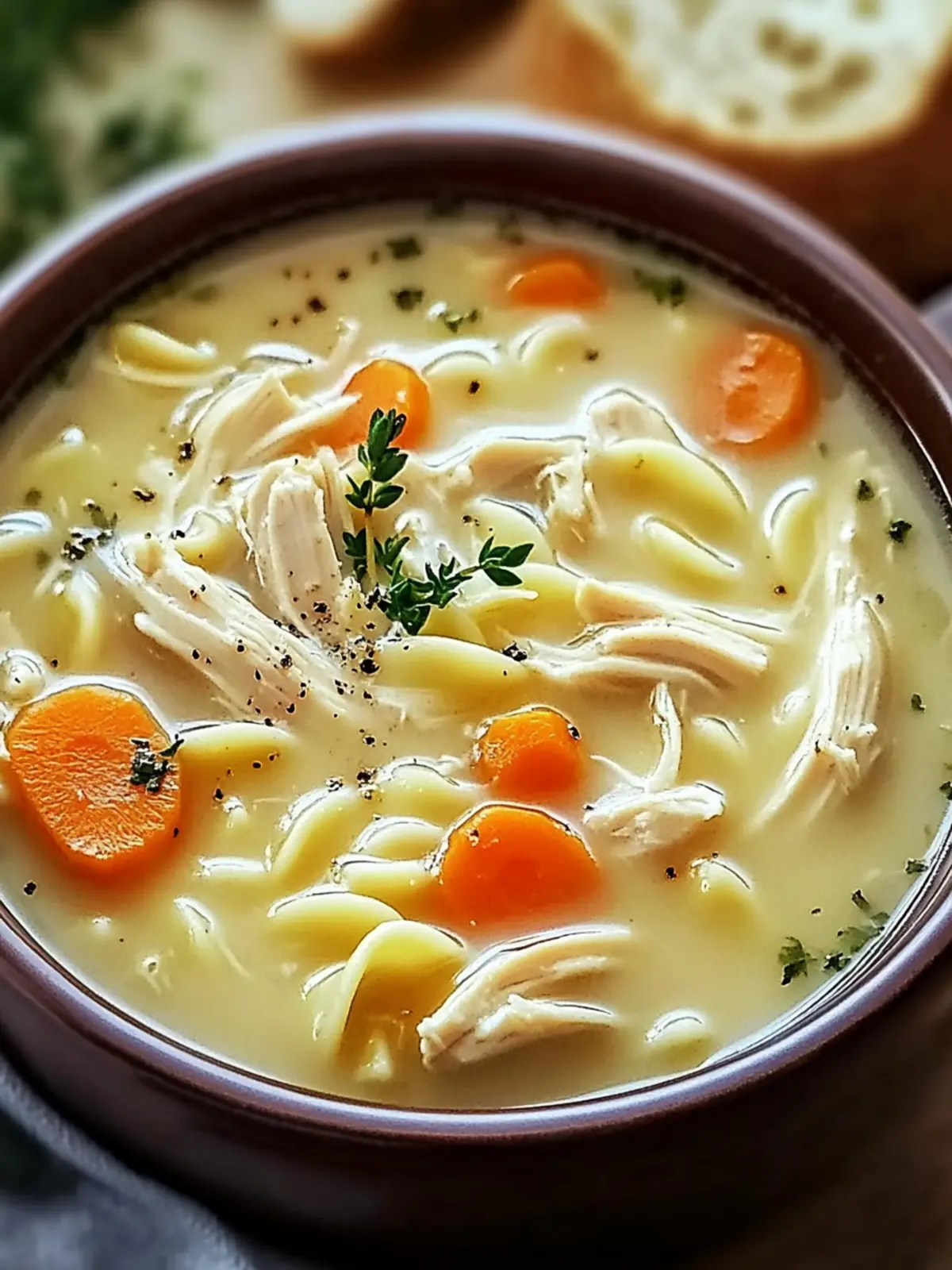Creamy Chicken Noodle Soup for Cozy Nights in 30 Minutes 3 Creamy Chicken Noodle Soup