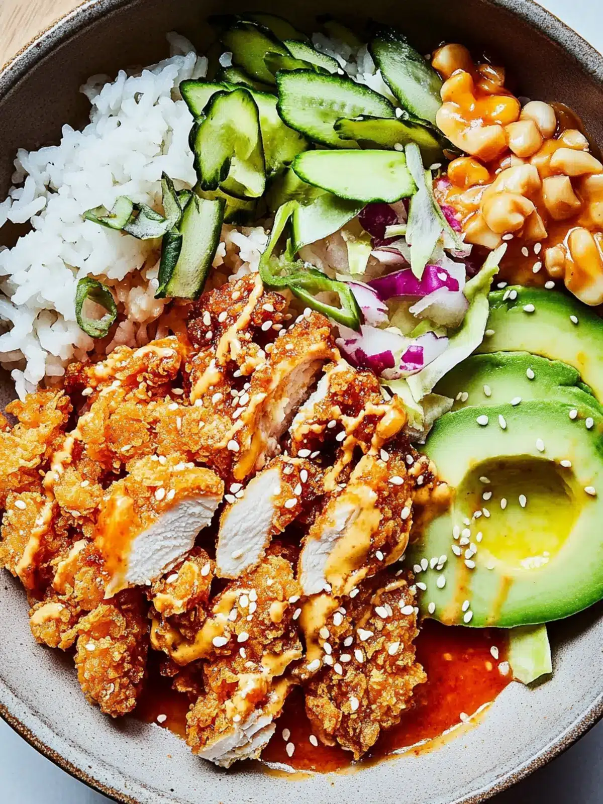 Gochujang-Ranch Crispy Chicken Bowl: Your New Favorite Meal Prep 3 Gochujang-Ranch Crispy Chicken Bowl