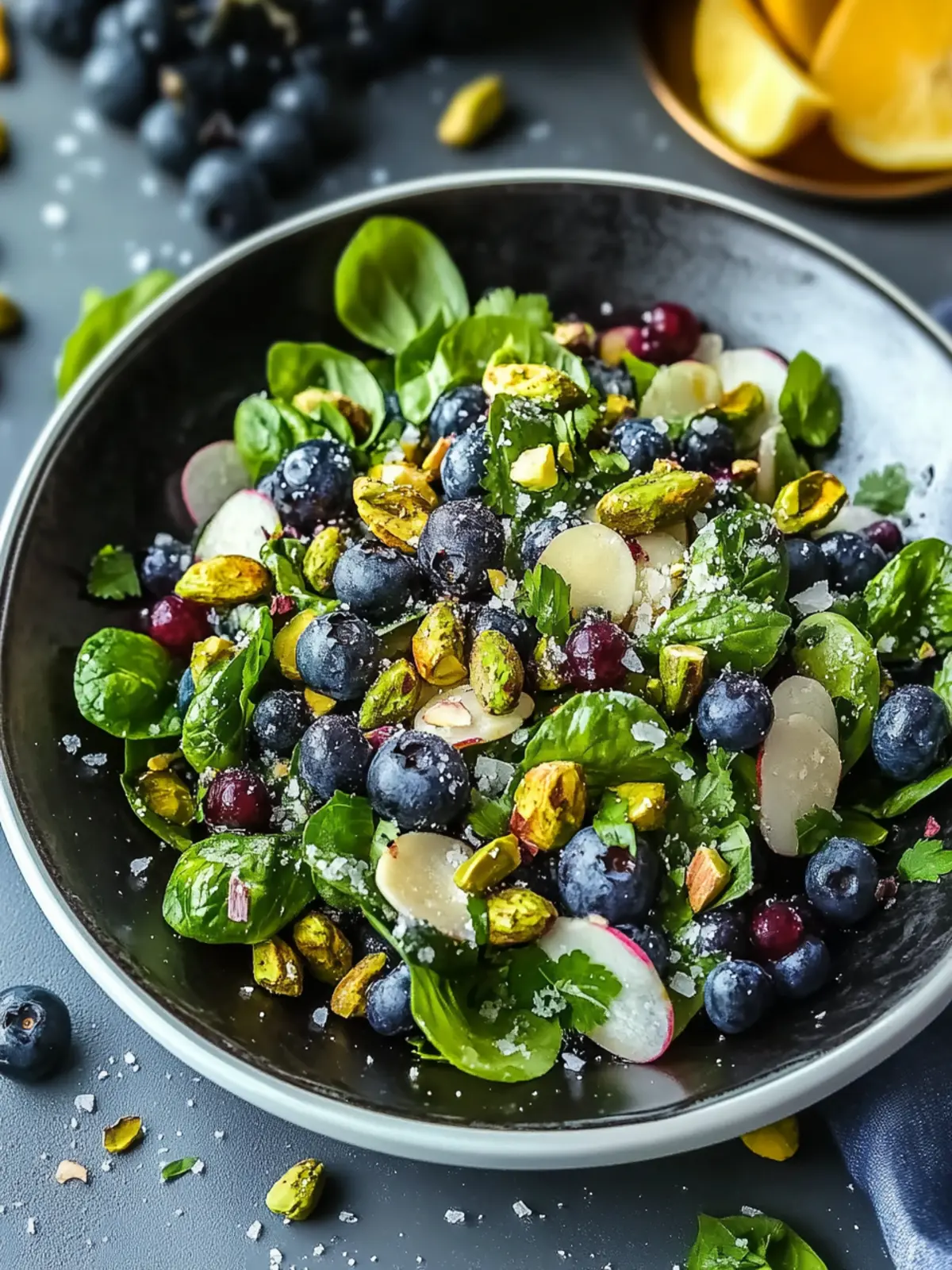 Blueberry Pistachio Spring Salad That ll Brighten Your Day 3 Blueberry Pistachio Spring Salad