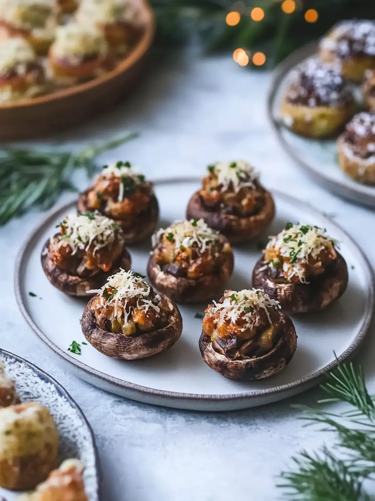Irresistibly Cheesy Vegan Stuffed Mushroom Canapés You ll Love 3 Cheesy Vegan Stuffed Mushroom Canapés