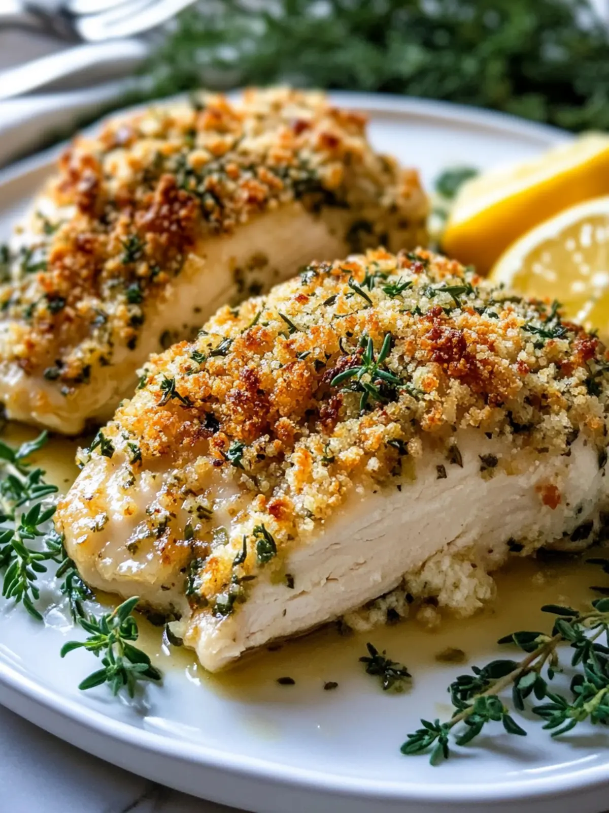 Herb-Crusted Baked Boursin Chicken for Effortless Dinner Delight 4 Herb-Crusted Baked Boursin Chicken