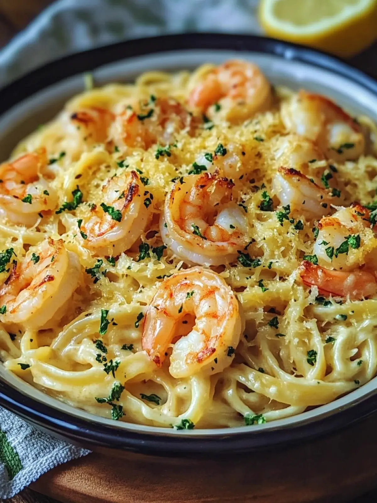 Creamy Baked Shrimp Pasta with Lemon Garlic Sauce in 30 Minutes 4 Creamy Baked Shrimp Pasta with Lemon Garlic Sauce