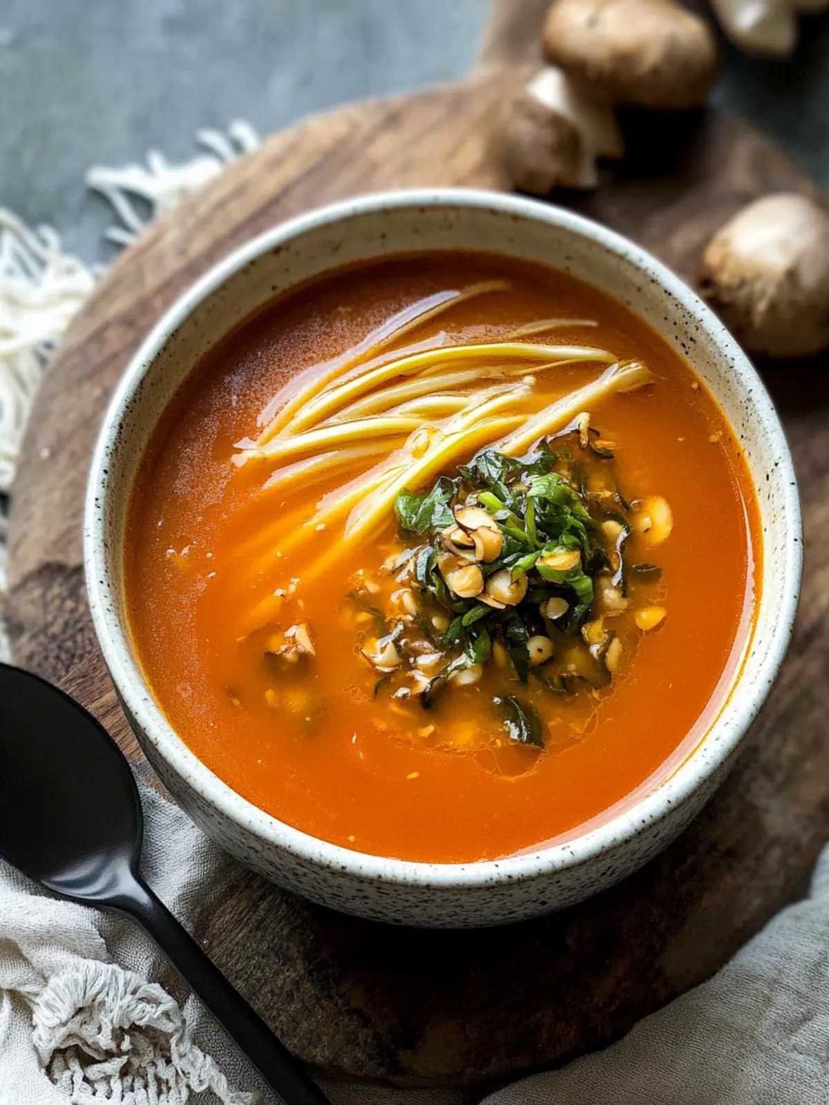 Delicious Tomato Enoki Mushroom Soup for Cozy Nights 4 Tomato Enoki Mushroom Soup
