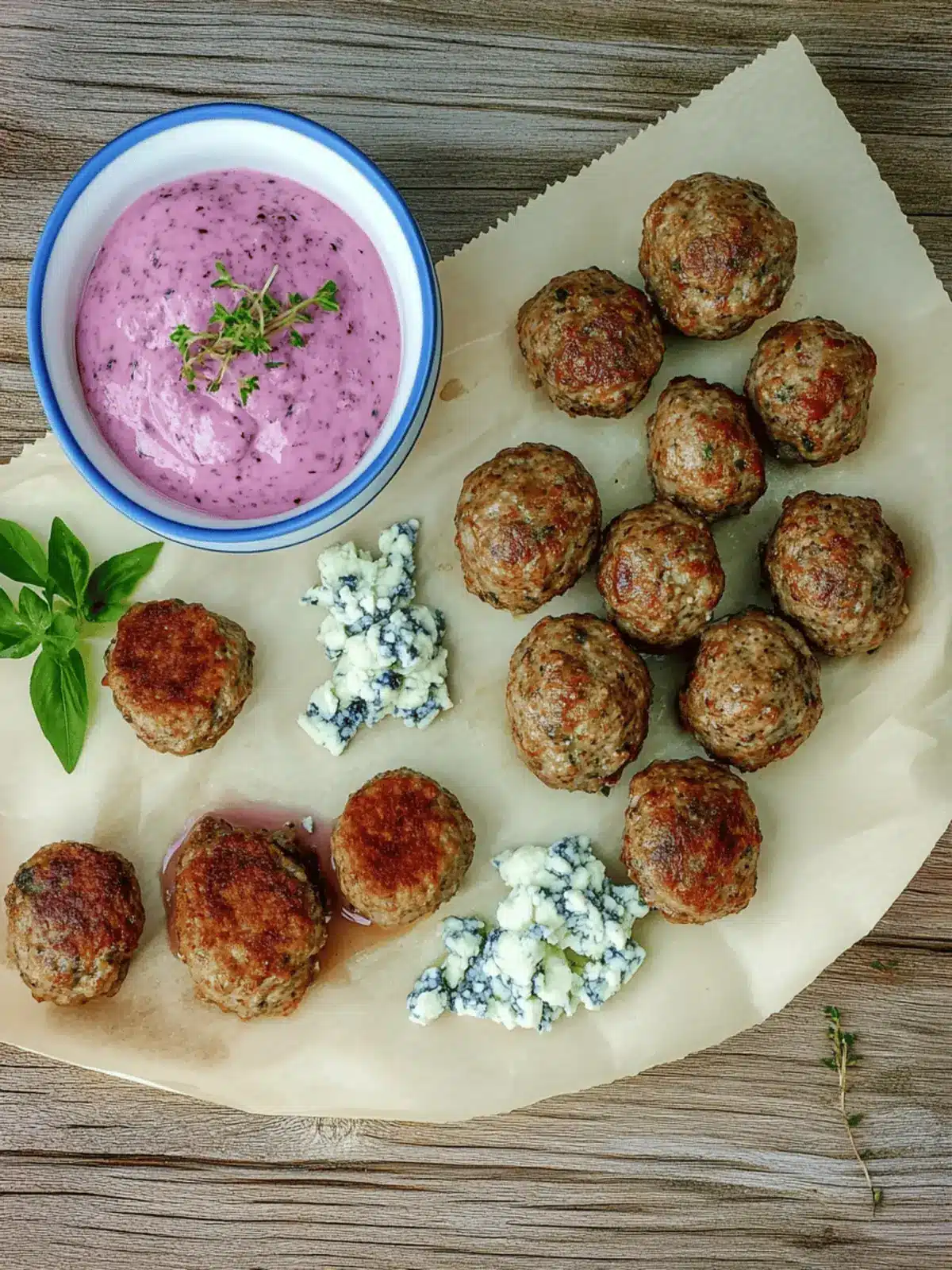 Beef Meatballs with Blue Cheese and Horseradish You ll Love 3 Beef Meatballs with Blue Cheese and Horseradish