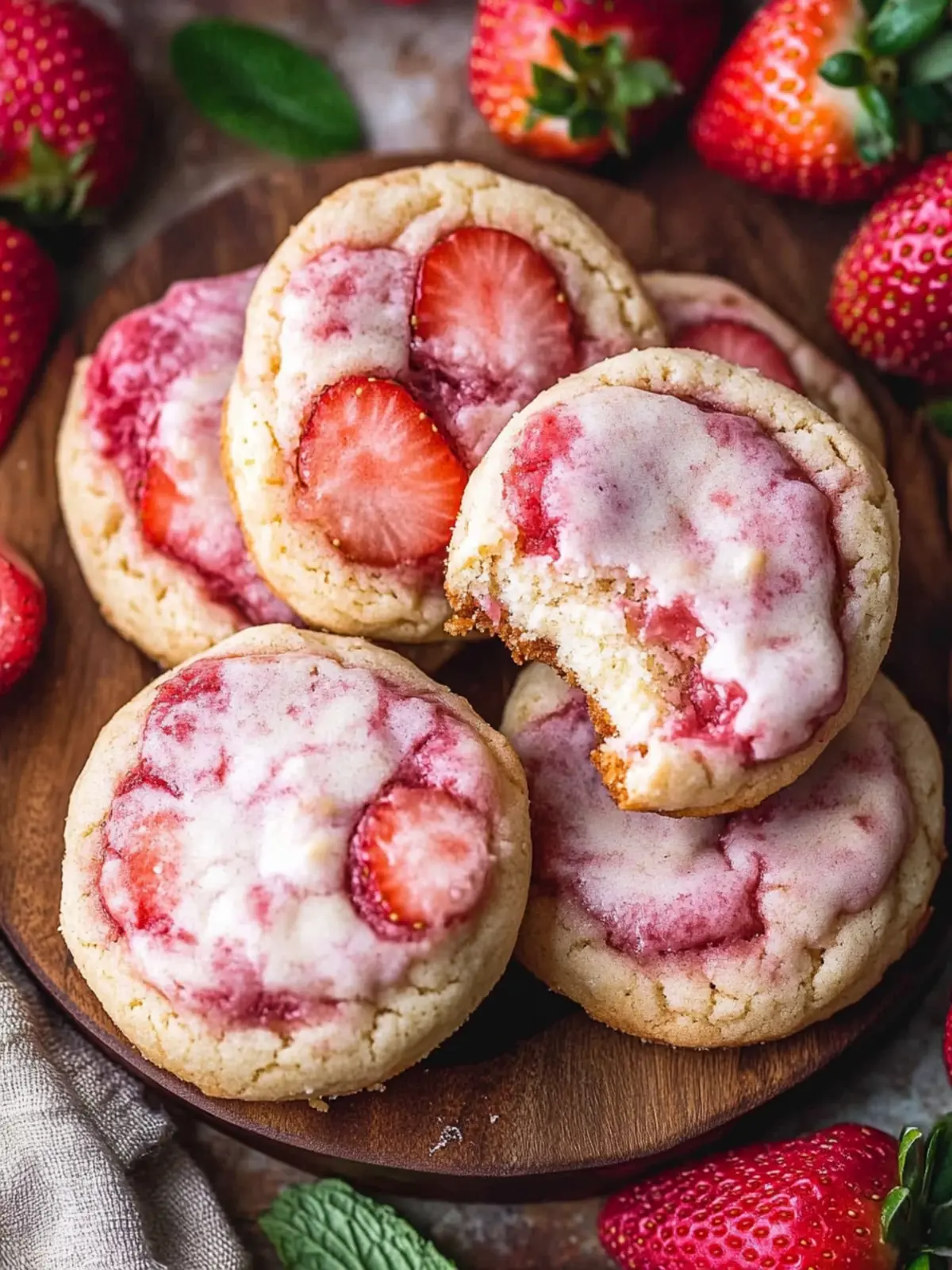 Irresistible Strawberry Cheesecake Cookies You Must Try! 2 Strawberry Cheesecake Cookies