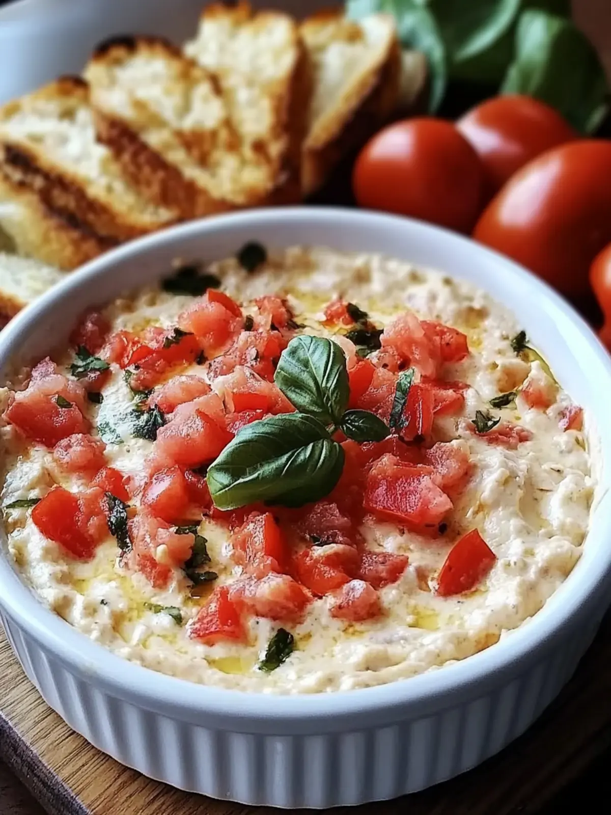Irresistible Creamy Bruschetta Dip for Your Next Gathering 3 Creamy Bruschetta Dip