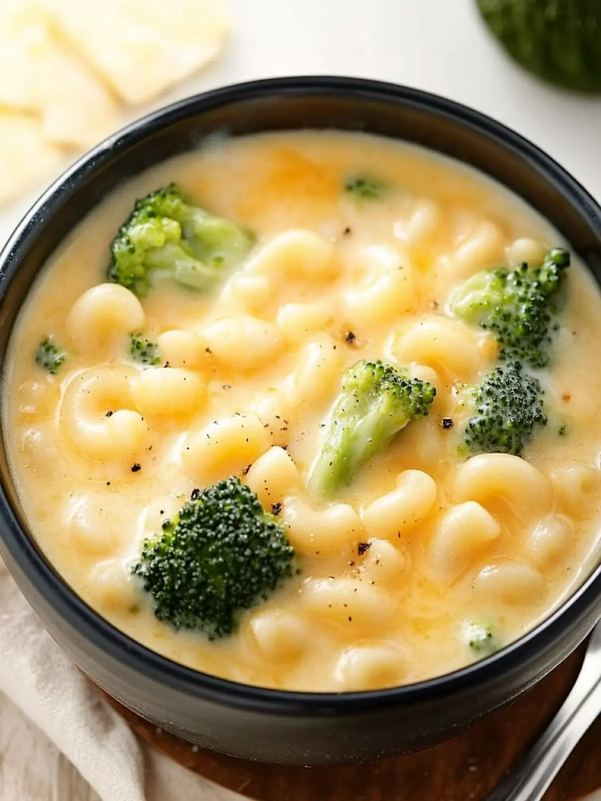 Creamy Macaroni and Cheese Soup with Broccoli for Cozy Nights 2 Macaroni and Cheese Soup with Broccoli