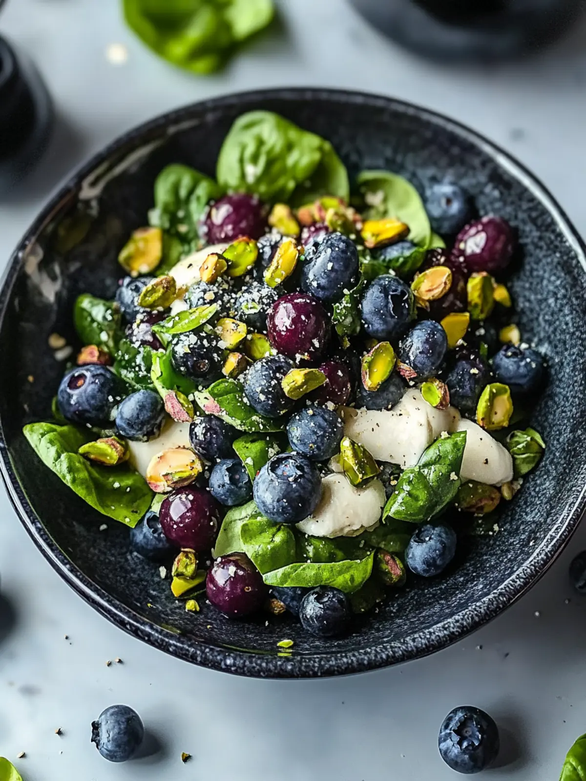 Blueberry Pistachio Spring Salad That ll Brighten Your Day 2 Blueberry Pistachio Spring Salad