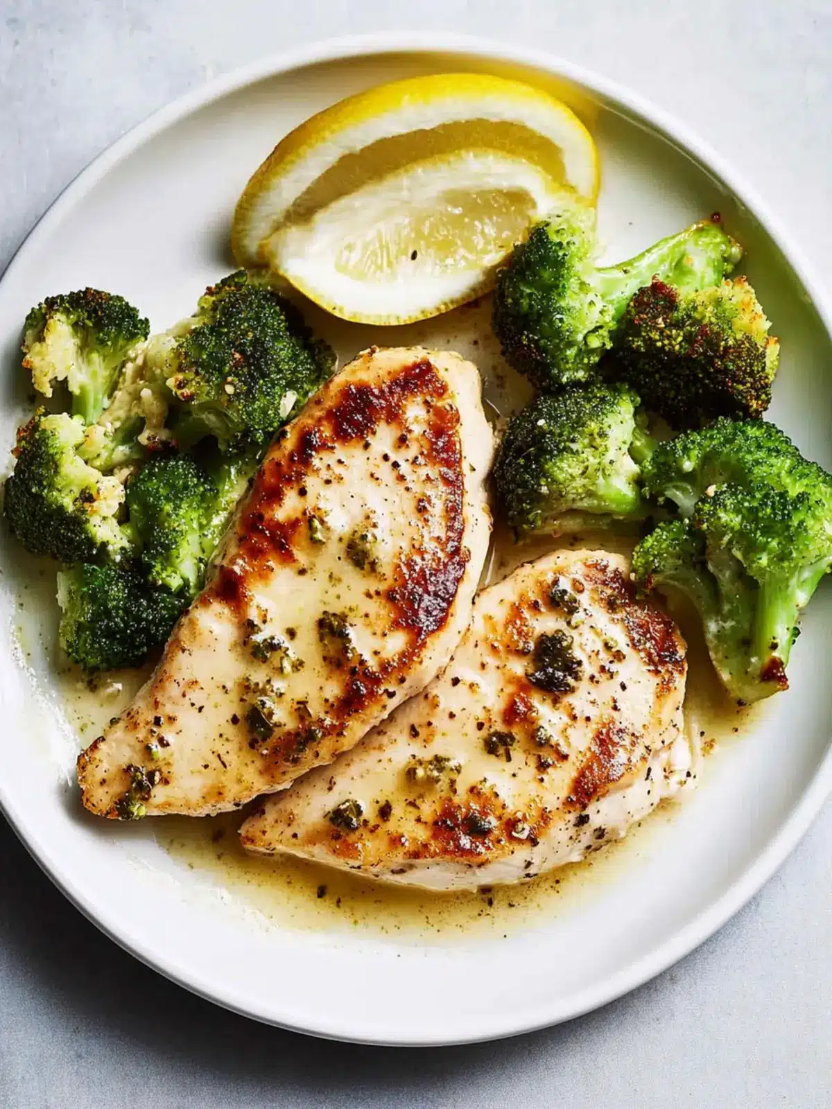 Spiedie Chicken Breasts with Buttered Broccoli in 20 Minutes 2 Spiedie Chicken Breasts With Buttered Broccoli