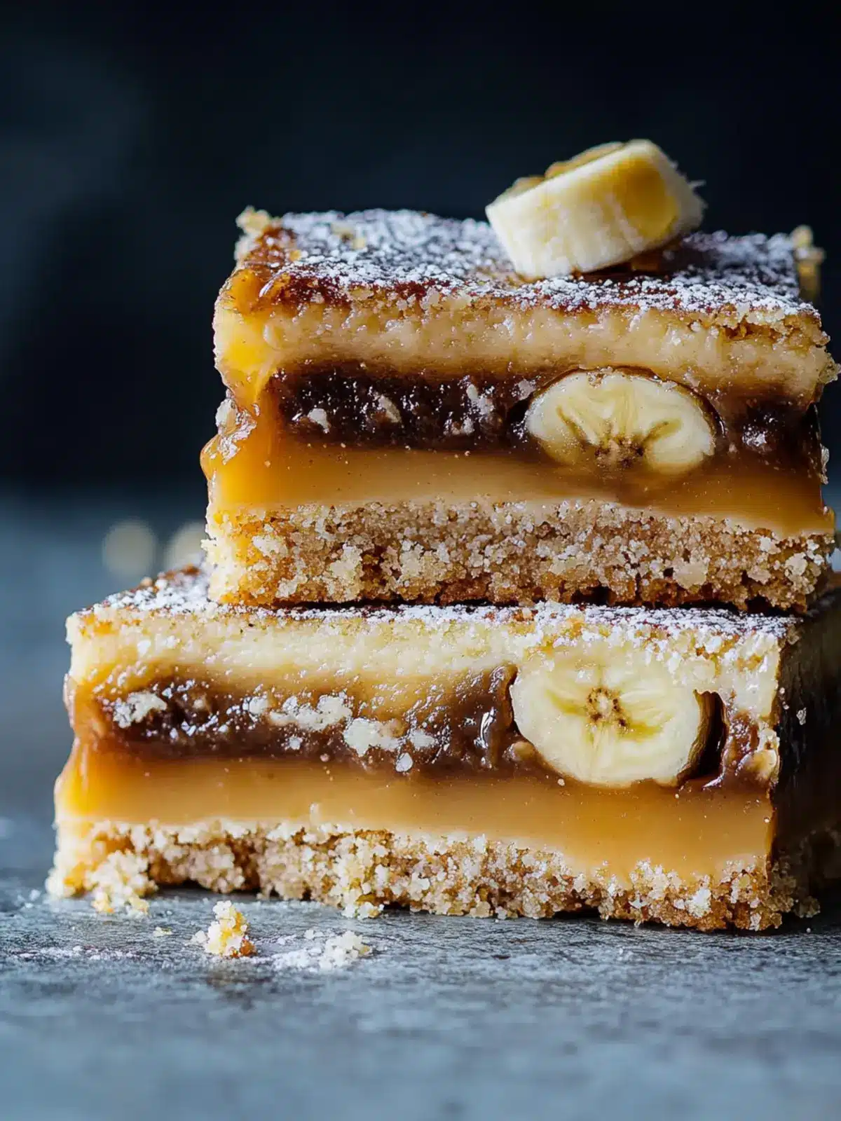 Indulge in a Heavenly Banana Caramel Slice Delight 4 Banana caramel slice